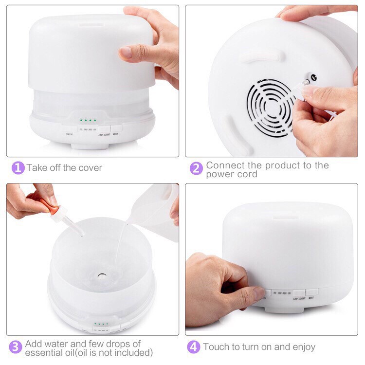 How to use humidifier 500 ml.