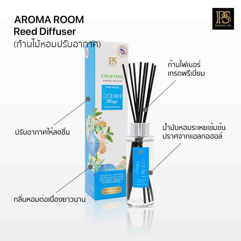 Phruksa Spa New Collection ก้านไม้หอมปรับอากาศ 100 มล. M (ก้านไฟเบอร์) (Reed Diffuser)